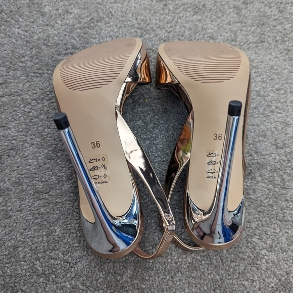 BCBG Maxazria Prue Metallic Leather Pumps size EU 36 - Picture 6 of 9